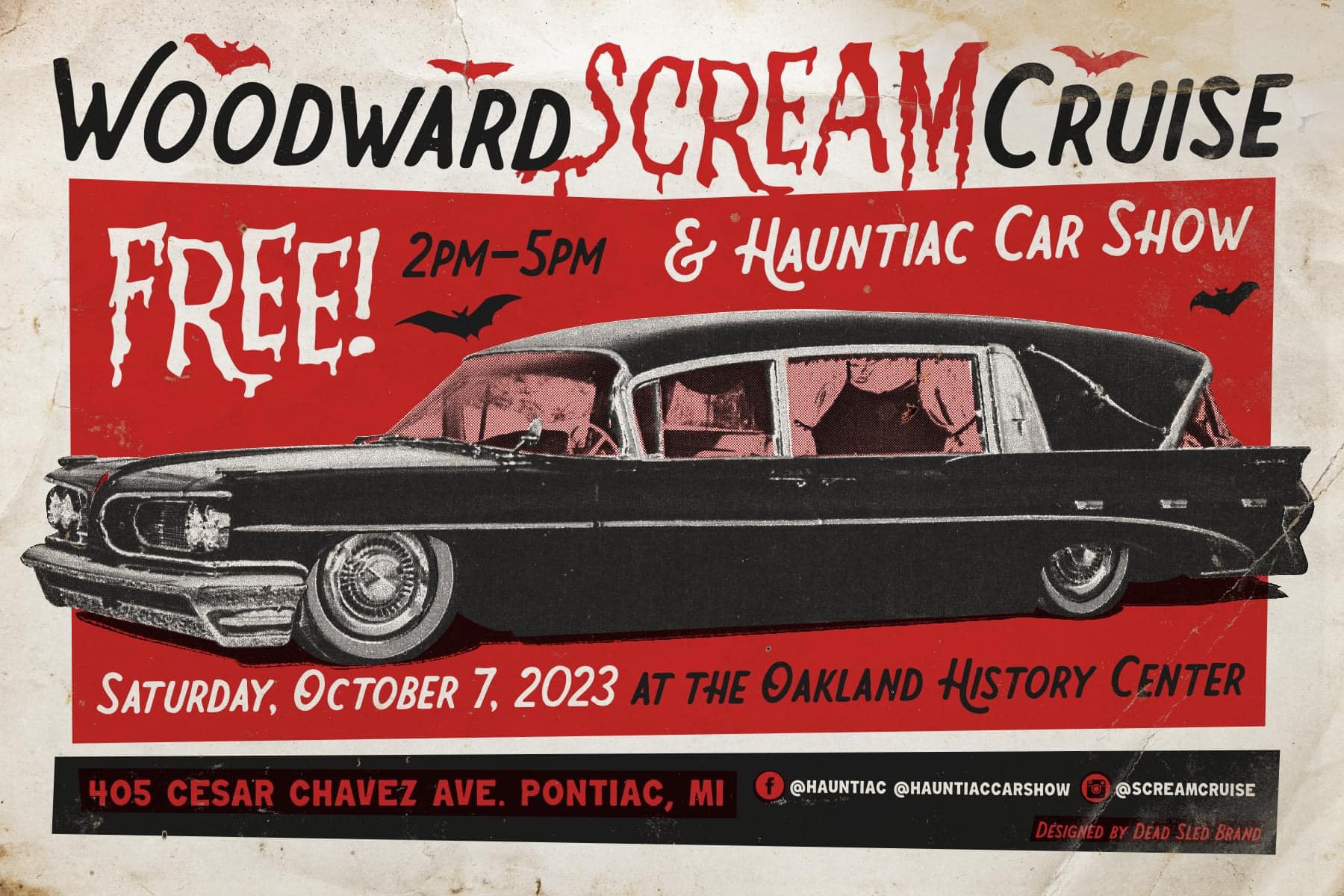 Hauntiac Car Show and Woodward Scream Cruise